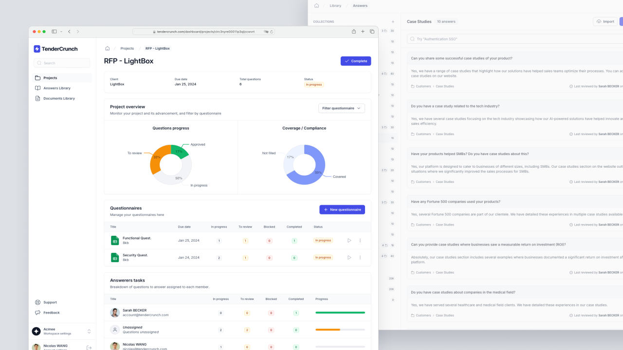 Building TenderCrunch: RFP Response Management SaaS Platform